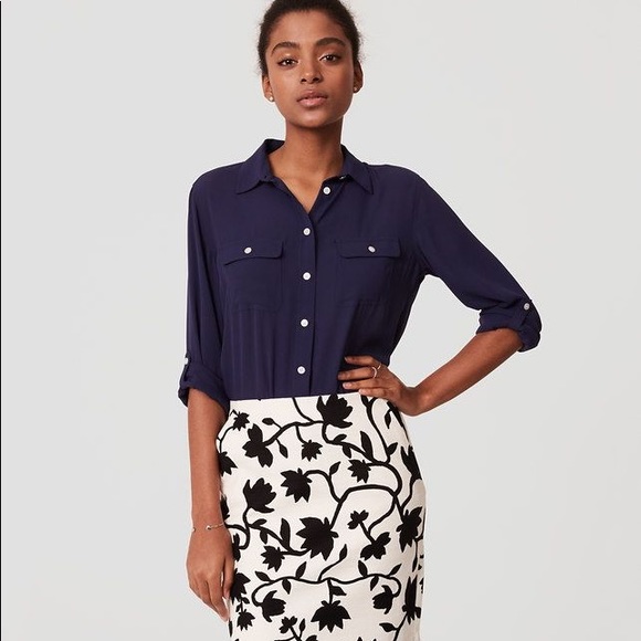 LOFT Petite Floral Pencil Skirt BUNDLE & SAVE - Picture 3 of 8